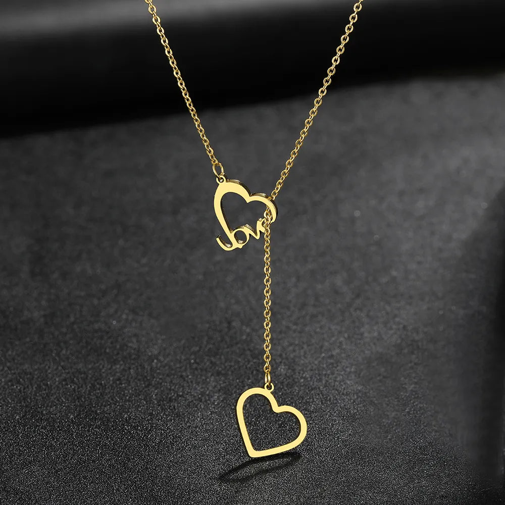 Titanium Love Heart Pendant Necklace - Premium Jewelry from Dazzling Delights - Just $24.95! Shop now at Dazzling Delights