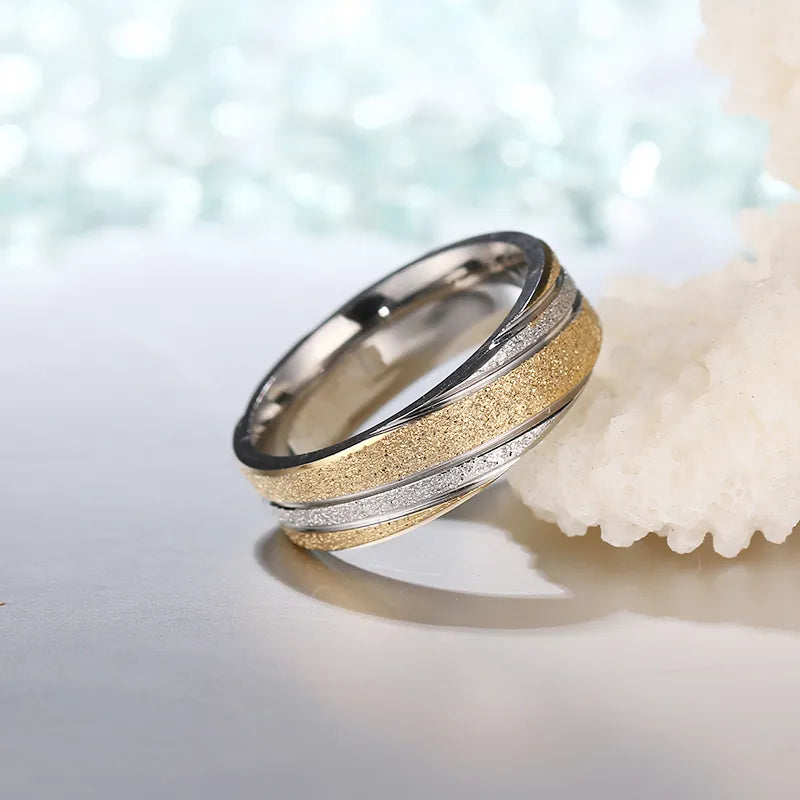 Titanium 6mm Two-Tone Wedding Band - Premium Jewelry from Dazzling Delights - Just $31.95! Shop now at Dazzling Delights