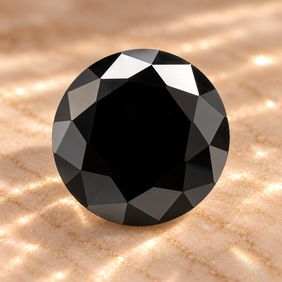 Black Round Brilliant Cut Moissanites