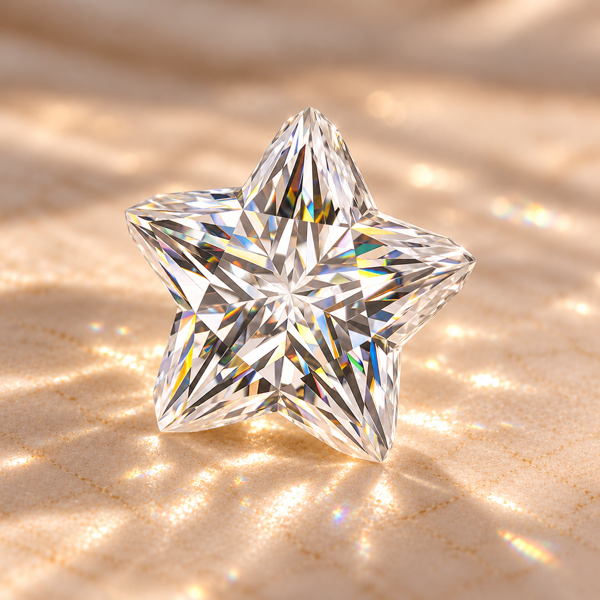 Pentagram Cut Loose Moissanite – D Colour VVS1