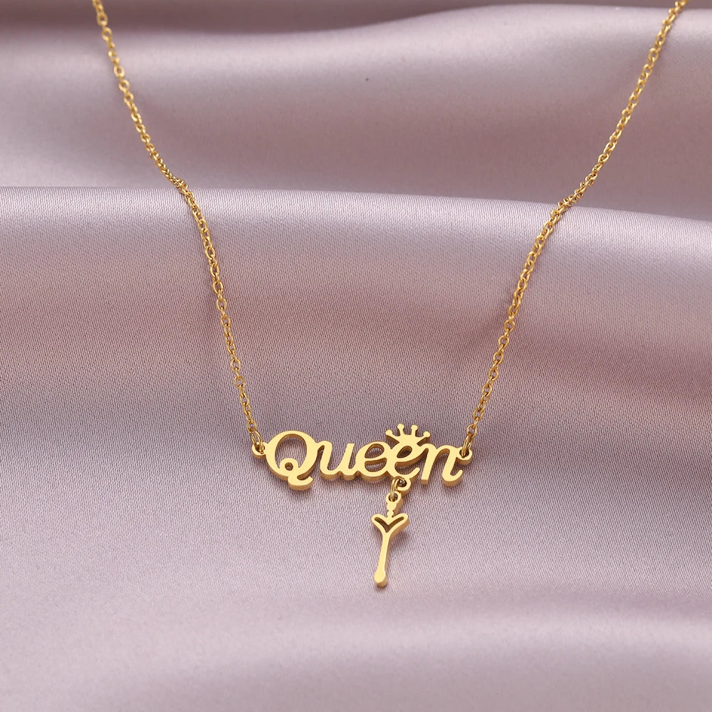 Titanium Queen Pendant Necklace - Premium Jewelry from Dazzling Delights - Just $24.95! Shop now at Dazzling Delights
