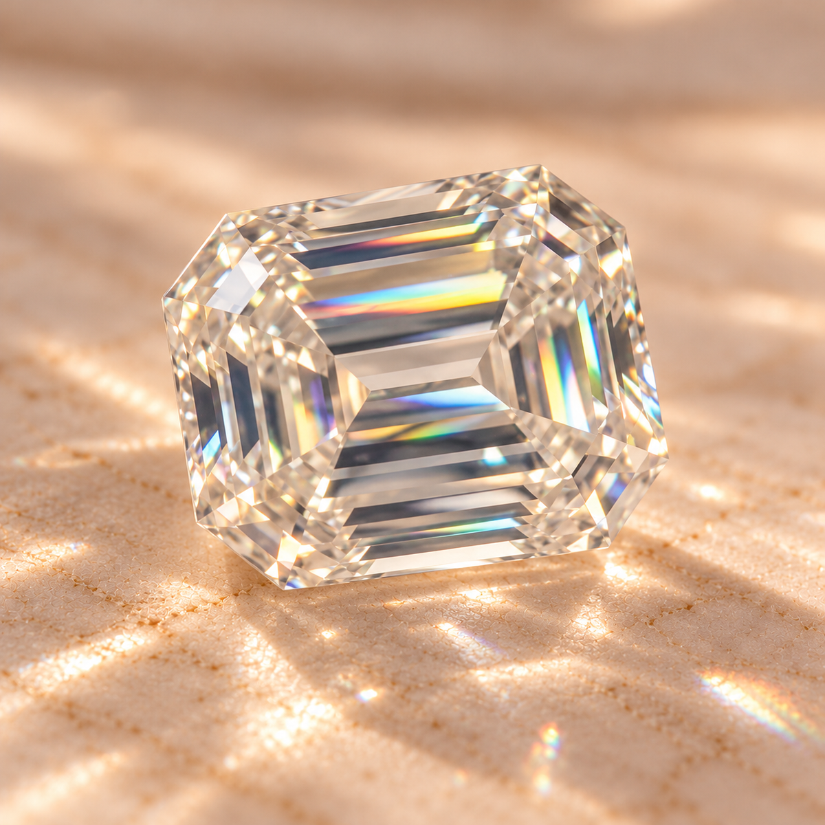 Moissanites Corte Esmeralda 