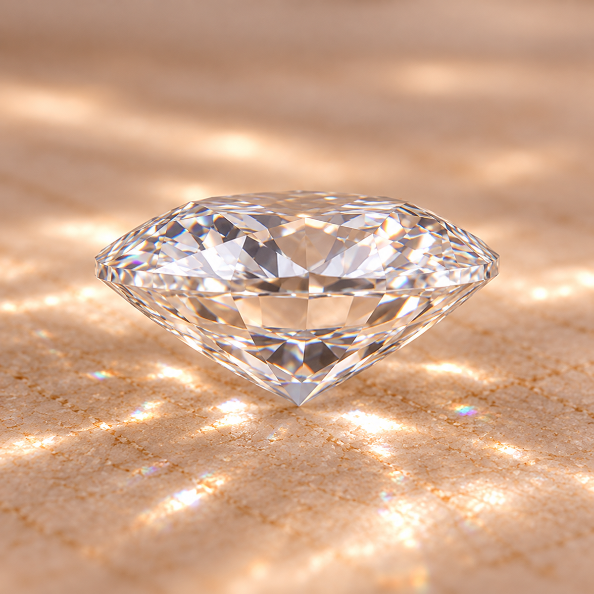 Oval cut loose moissanite – D Colour VVS1