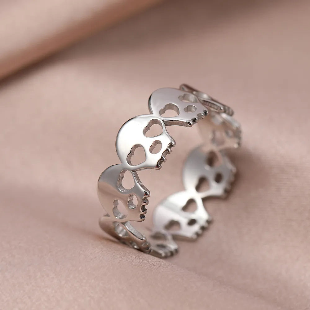 Titanium Eternal Skull Ring - Premium Jewelry from Dazzling Delights - Just $23.95! Shop now at Dazzling Delights