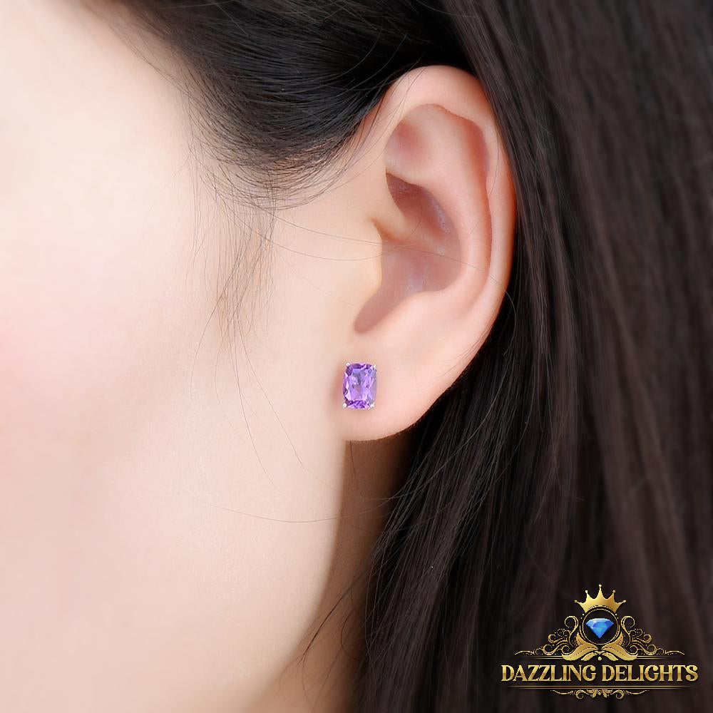7x5mm Antique Cut Natural Gemstone Stud Earrings - Your Choice of Gemstone - Premium Jewelry from Dazzling Delights - Just $55.95! Shop now at Dazzling Delights