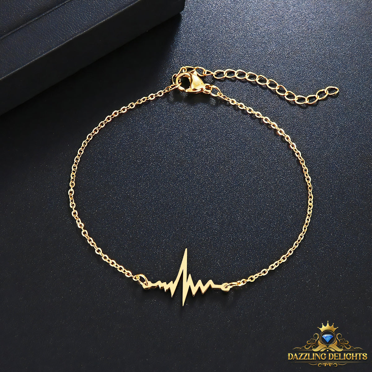 Titanium Heartbeat Bracelet - Premium Jewelry from Dazzling Delights - Just $27.95! Shop now at Dazzling Delights
