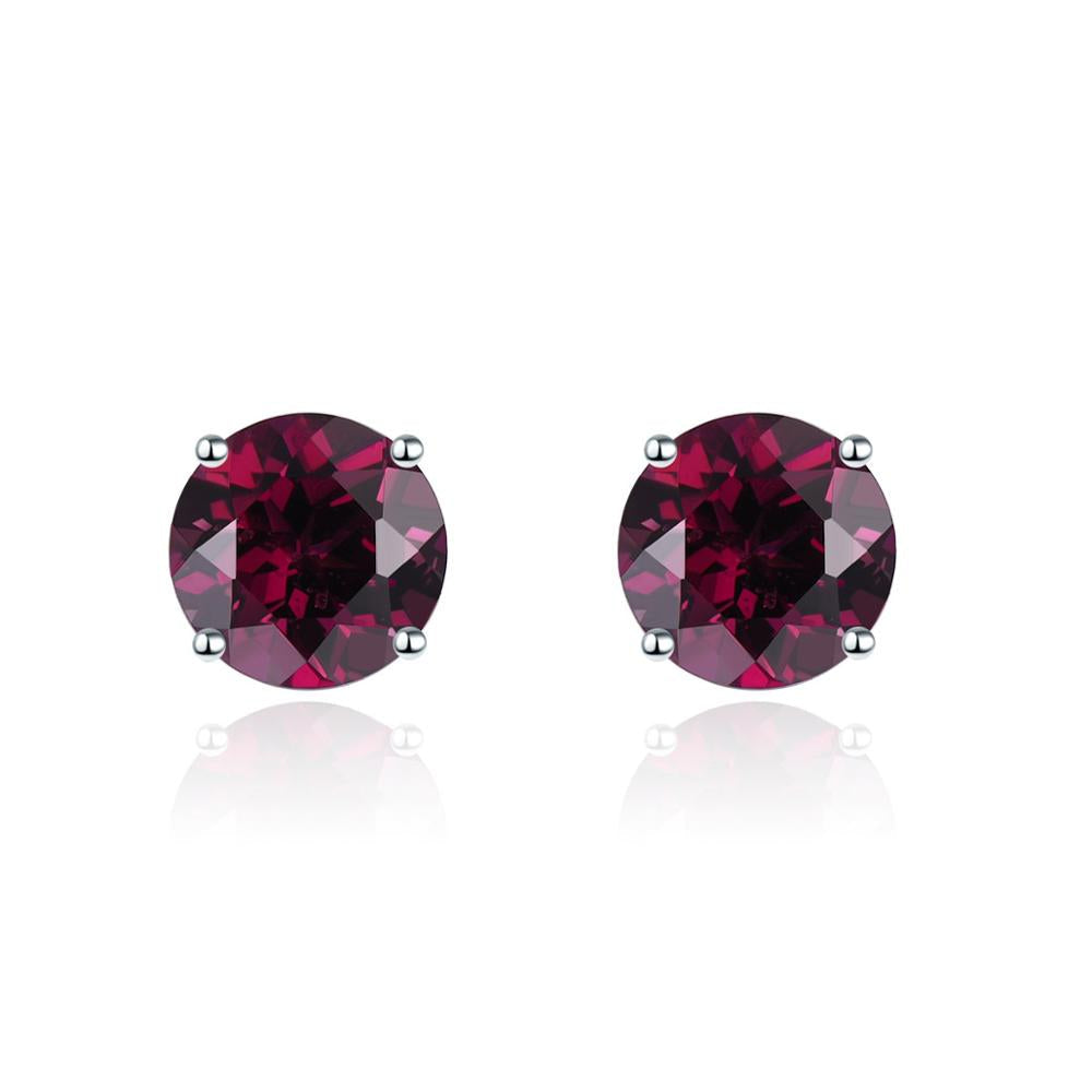 6mm Round Cut Natural Gemstone Stud Earrings - Your Choice of Gemstone - Premium Jewelry from Dazzling Delights - Just $74.95! Shop now at Dazzling Delights