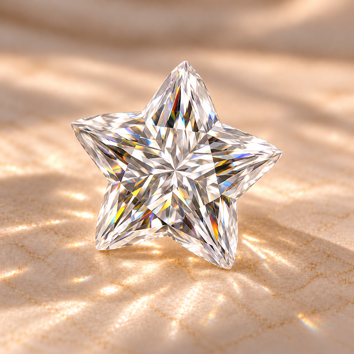 Pentagram Cut Loose Moissanite – D Colour VVS1