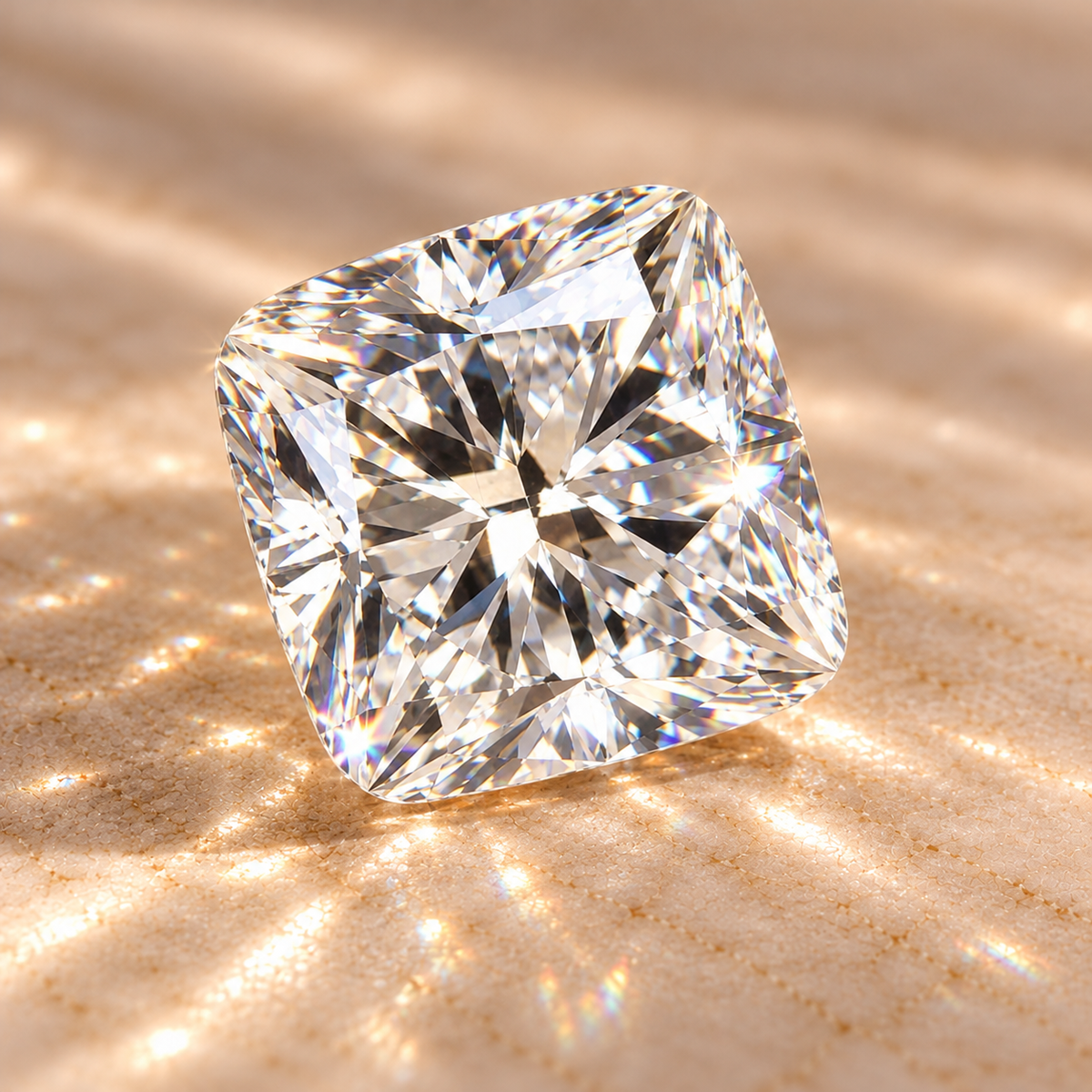 Almofada Corte Moissanites 
