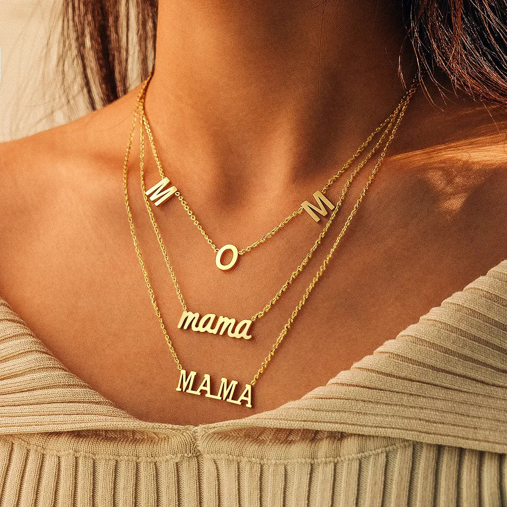 Titanium Triple Layer Mom Pendant Necklace - Premium Jewelry from Dazzling Delights - Just $31.95! Shop now at Dazzling Delights