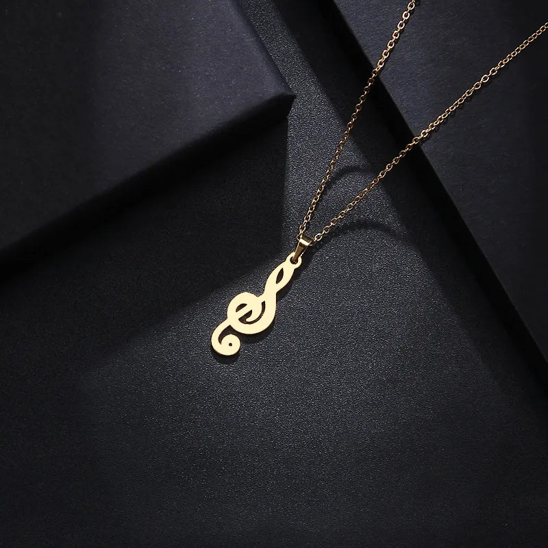 Titanium Music Note Pendant Necklace - Premium Jewelry from Dazzling Delights - Just $22.95! Shop now at Dazzling Delights