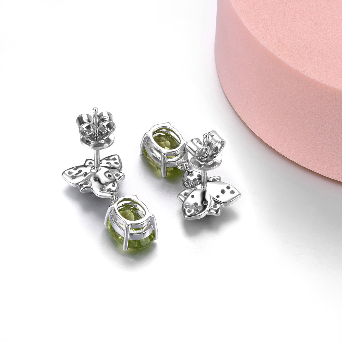 Natural Peridot and Garnet Earrings - Premium Jewelry from Dazzling Delights - Just $98.95! Shop now at Dazzling Delights