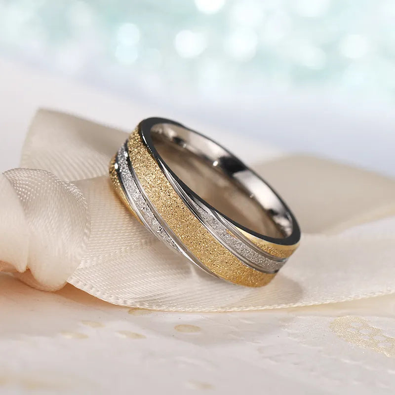 Titanium 6mm Two-Tone Wedding Band - Premium Jewelry from Dazzling Delights - Just $31.95! Shop now at Dazzling Delights