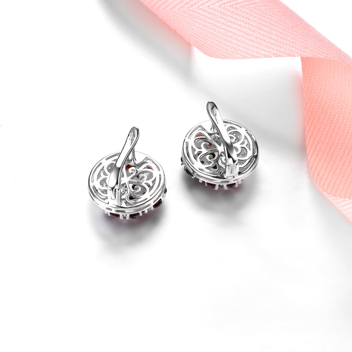 5.2 Carats Garnet Flower Earrings - Premium Jewelry from Dazzling Delights - Just $127.95! Shop now at Dazzling Delights