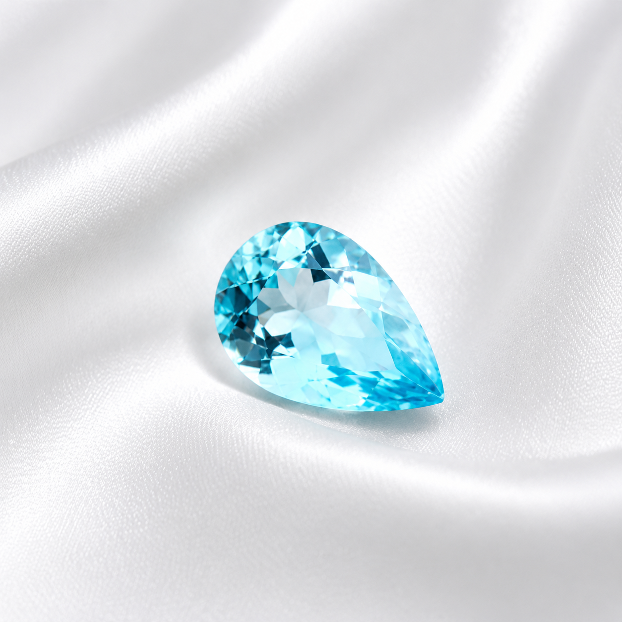 1.07ct Pear Cut Aquamarine