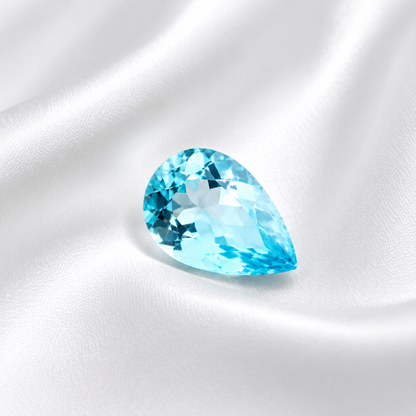 1.07ct Pear Cut Aquamarine