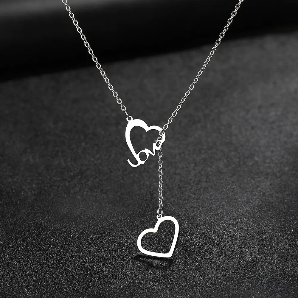 Titanium Love Heart Pendant Necklace - Premium Jewelry from Dazzling Delights - Just $24.95! Shop now at Dazzling Delights