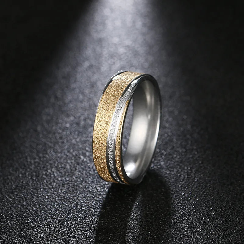 Titanium 6mm Two-Tone Wedding Band - Premium Jewelry from Dazzling Delights - Just $31.95! Shop now at Dazzling Delights