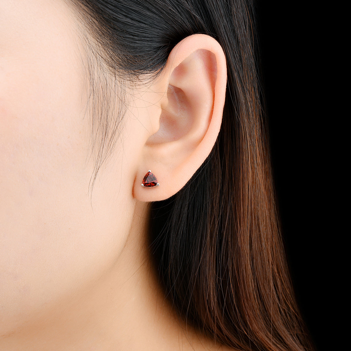 6x6mm Trillion Cut Natural Gemstone Stud Earrings - Your Choice of Gemstone - Premium Jewelry from Dazzling Delights - Just $59.95! Shop now at Dazzling Delights