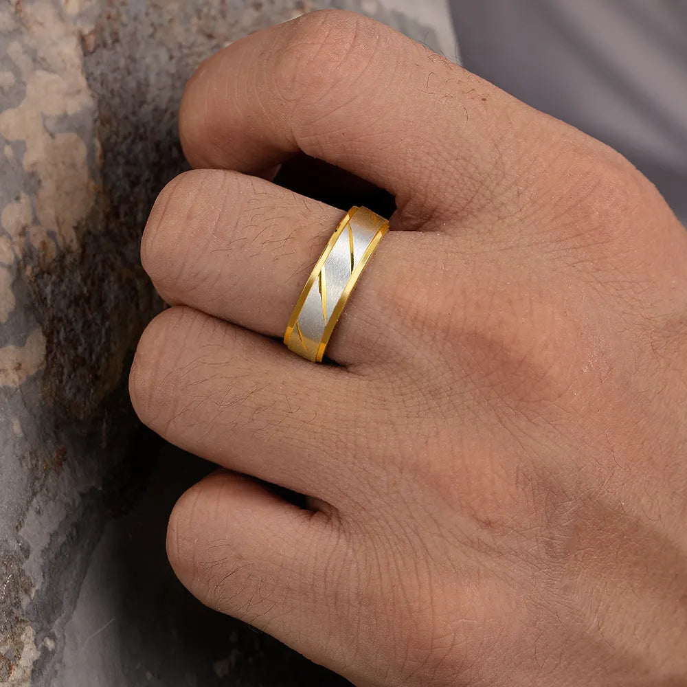 Brushed Titanium Wedding Bands - Premium Jewelry from Dazzling Delights - Just $29.95! Shop now at Dazzling Delights