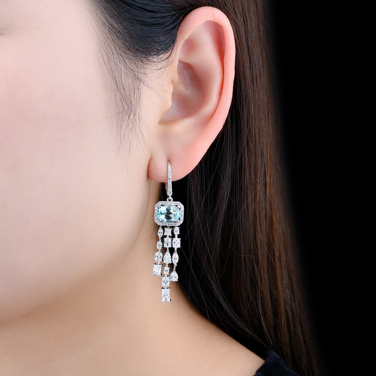 4.5 Carats Natural Gemstone Dangle Earrings - Your Choice of Gemstone - Premium Jewelry from Dazzling Delights - Just $119.95! Shop now at Dazzling Delights