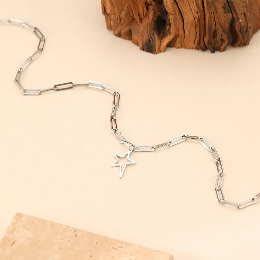 Titanium Irregular Star Pendant Necklace - Premium Jewelry from Dazzling Delights - Just $24.95! Shop now at Dazzling Delights