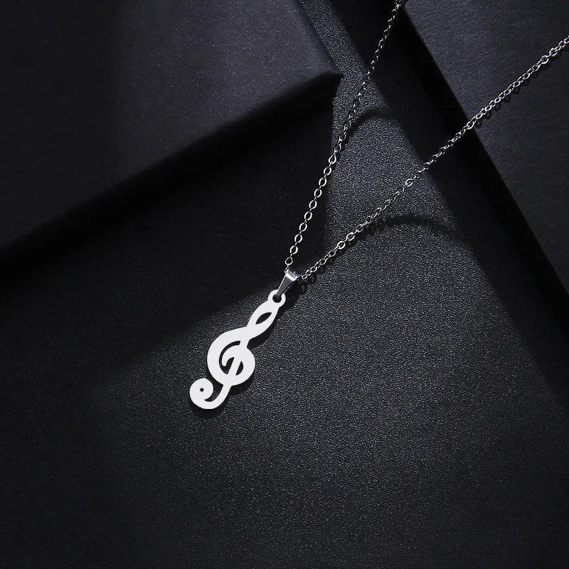 Titanium Music Note Pendant Necklace - Premium Jewelry from Dazzling Delights - Just $22.95! Shop now at Dazzling Delights