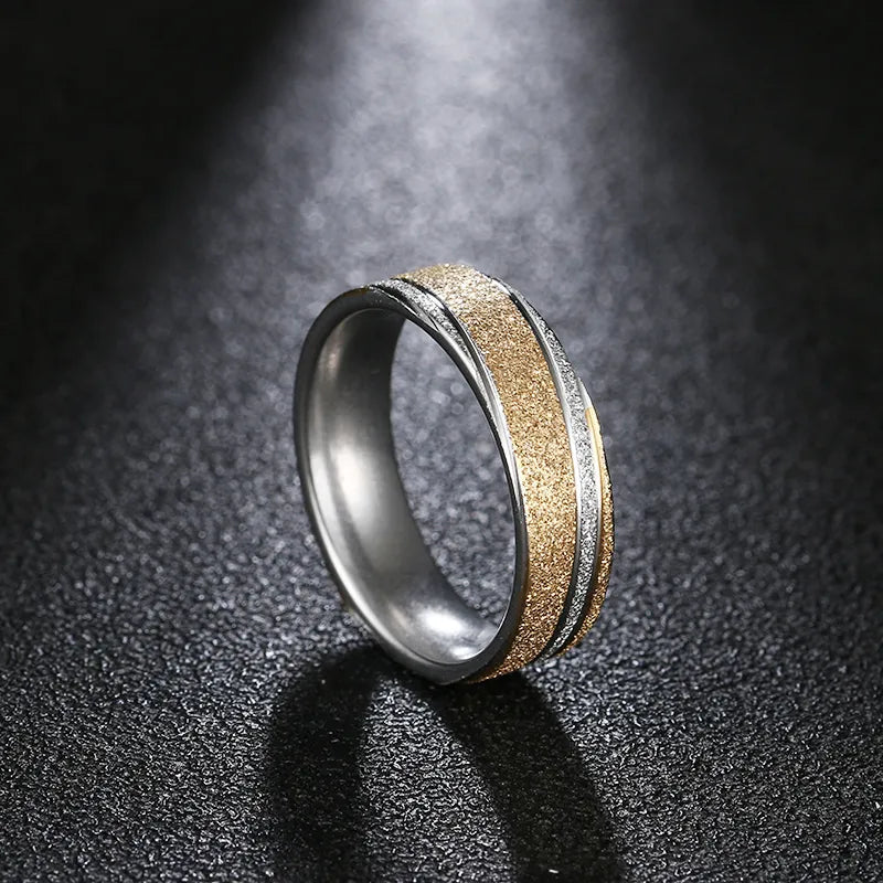 Titanium 6mm Two-Tone Wedding Band - Premium Jewelry from Dazzling Delights - Just $31.95! Shop now at Dazzling Delights