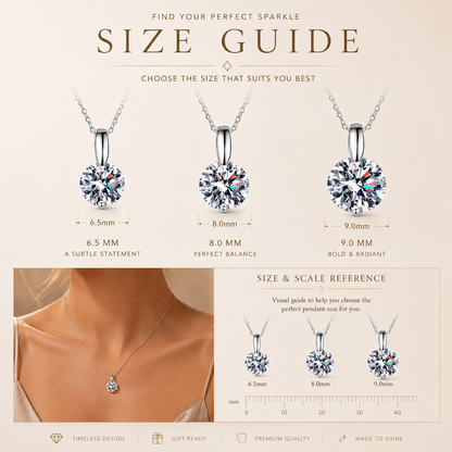 Colar com pingente de gota de moissanite 