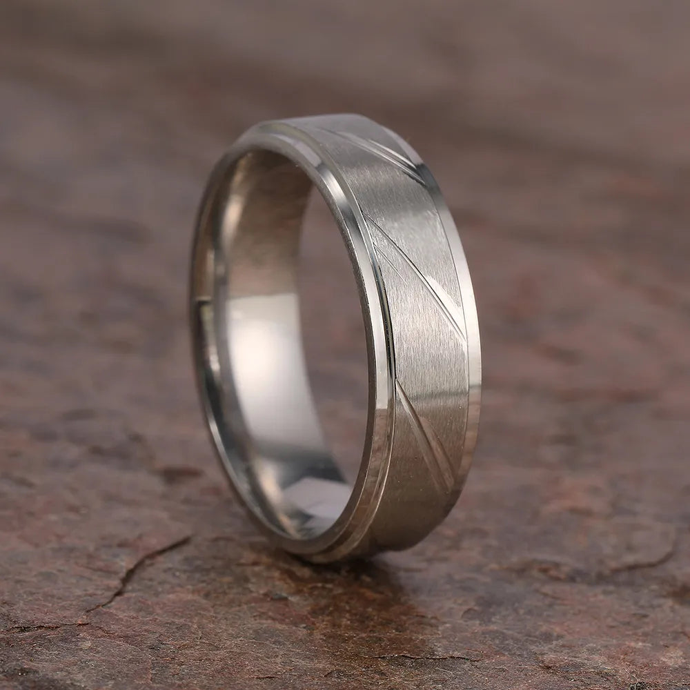 Brushed Titanium Wedding Bands - Premium Jewelry from Dazzling Delights - Just $29.95! Shop now at Dazzling Delights