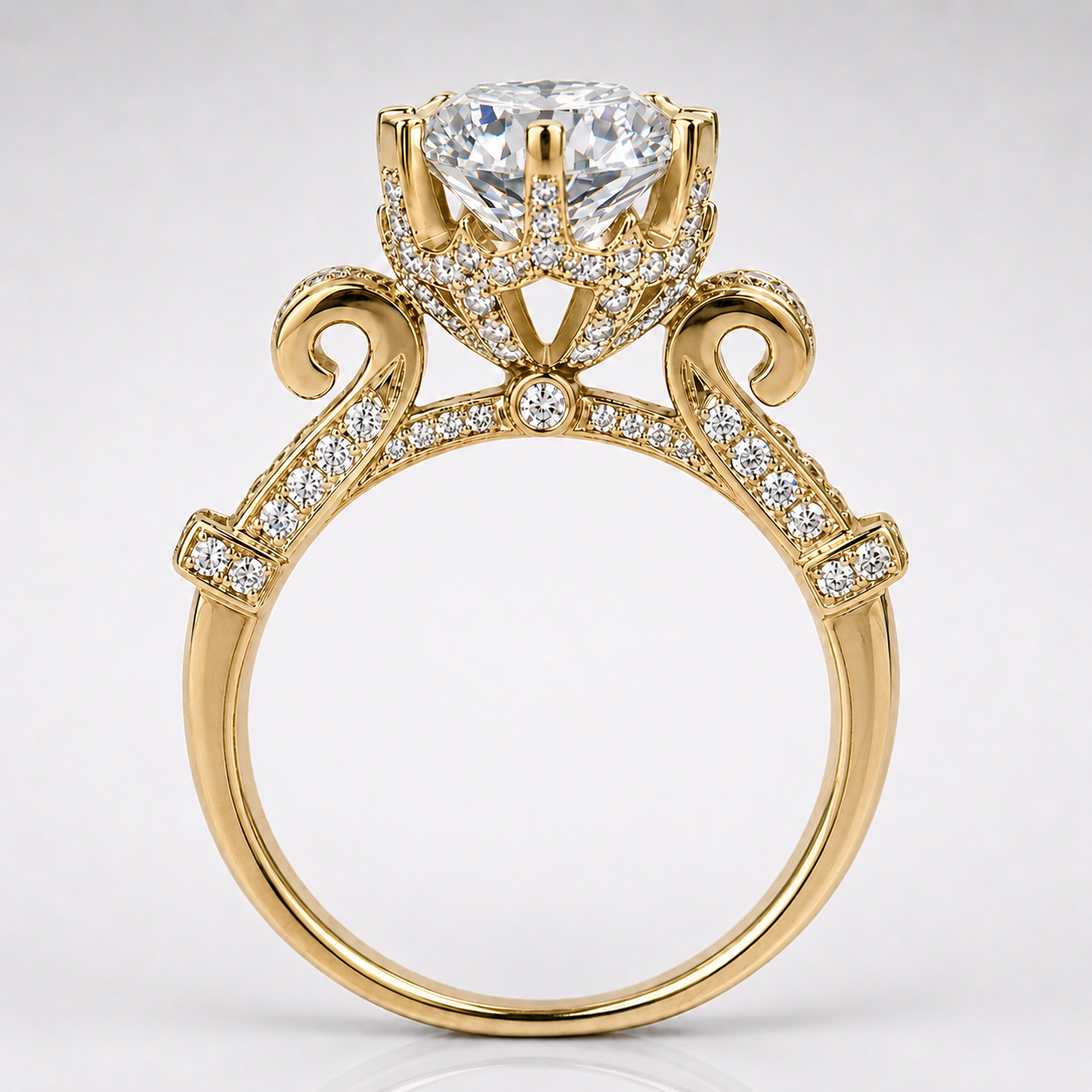 Protea Royale Moissanite Engagement Ring