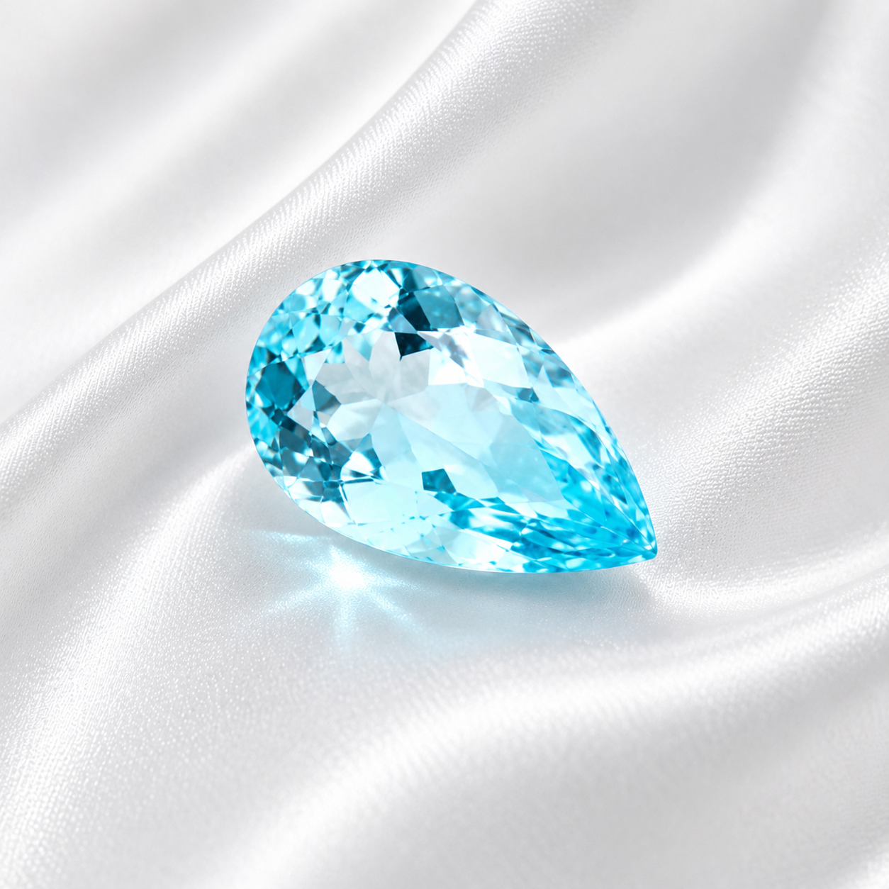 1.07ct Pear Cut Aquamarine