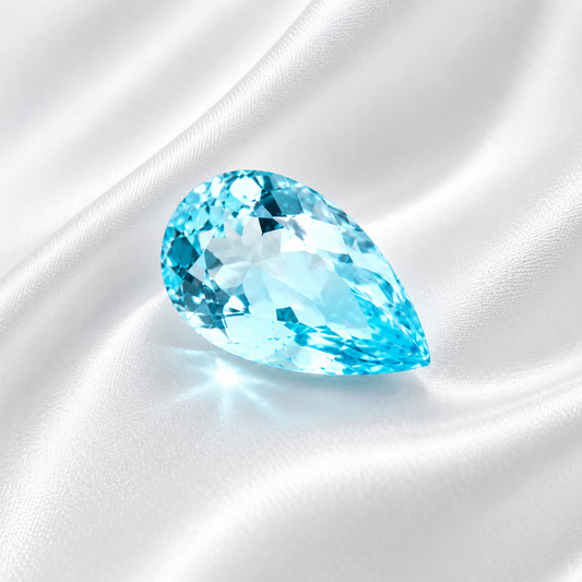 1.07ct Pear Cut Aquamarine