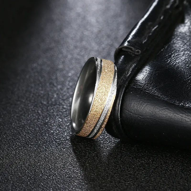 Titanium 6mm Two-Tone Wedding Band - Premium Jewelry from Dazzling Delights - Just $31.95! Shop now at Dazzling Delights