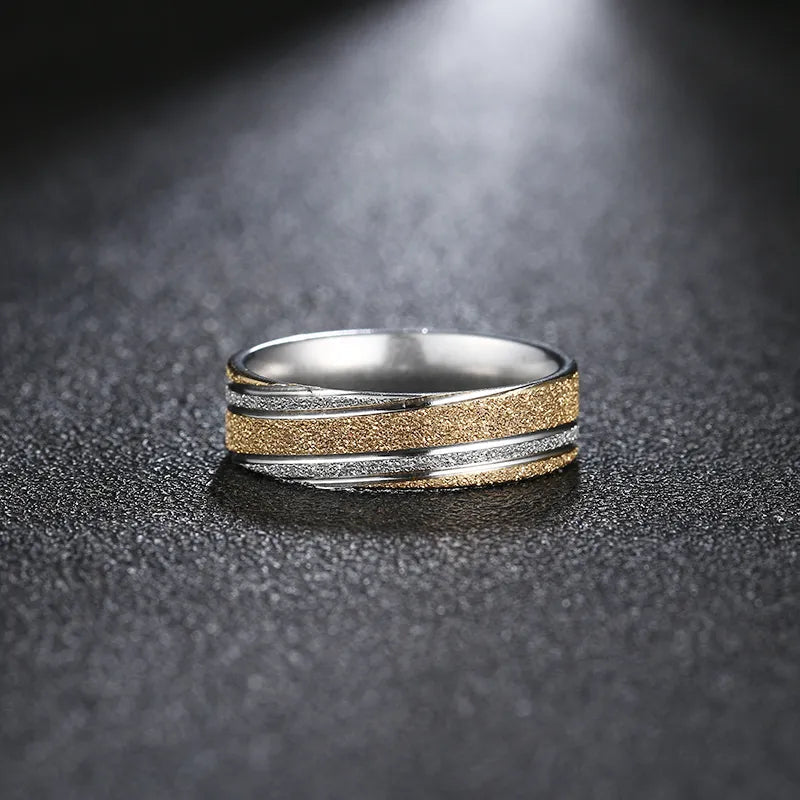 Titanium 6mm Two-Tone Wedding Band - Premium Jewelry from Dazzling Delights - Just $31.95! Shop now at Dazzling Delights