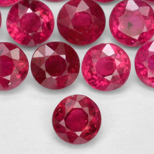1.5mm Round Cut Pinkish Red Rubies - Premium Jewelry from Dazzling Delights - Just $3.95! Shop now at Dazzling Delights