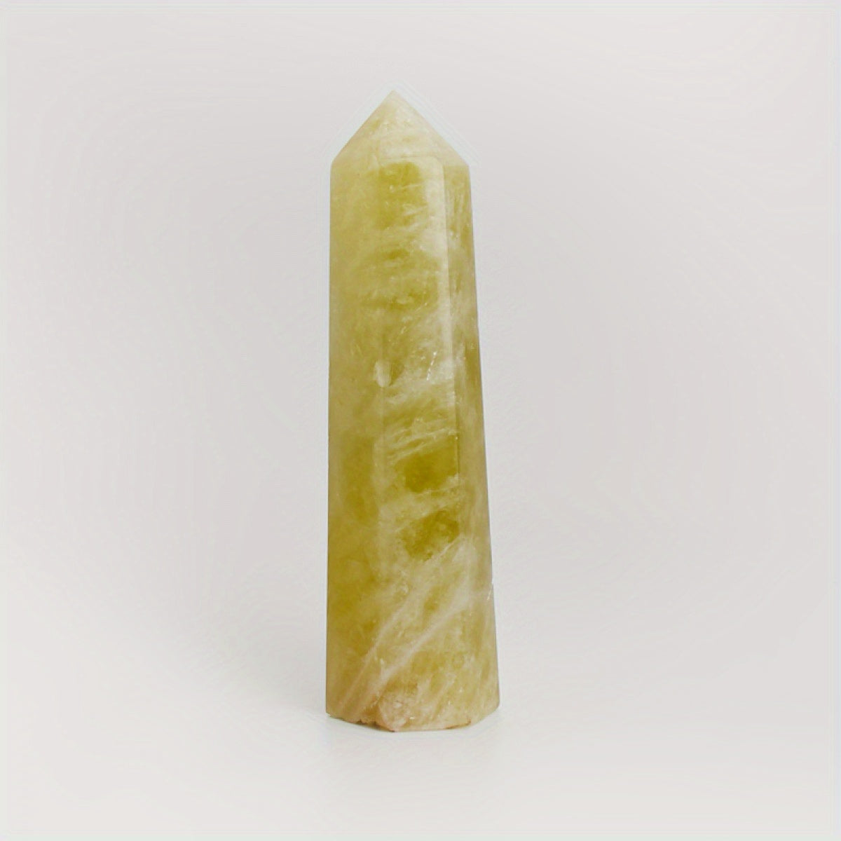 Radiant Natural Citrine Tower Point – Golden Obelisk Wand (November Birthstone)