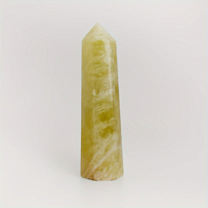 Radiant Natural Citrine Tower Point – Golden Obelisk Wand (November Birthstone)