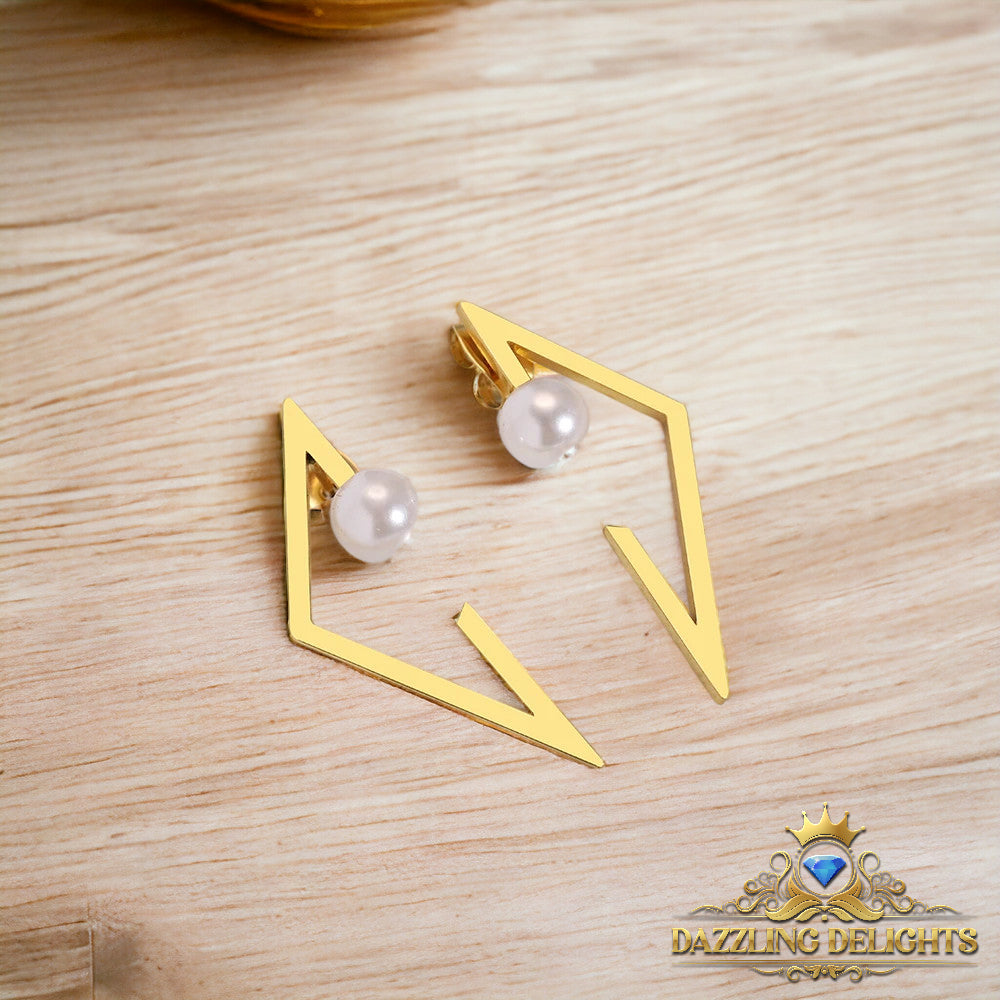 Titanium Inverted Triangle Stud Earrings - Premium Jewelry from Dazzling Delights - Just $27.95! Shop now at Dazzling Delights