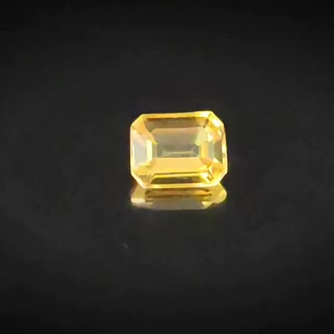 0.58ct Emerald Cut Yellow Sapphire - Premium Jewelry from Dazzling Delights - Just $51.95! Shop now at Dazzling Delights