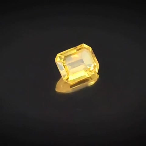 0.58ct Emerald Cut Yellow Sapphire - Premium Jewelry from Dazzling Delights - Just $51.95! Shop now at Dazzling Delights