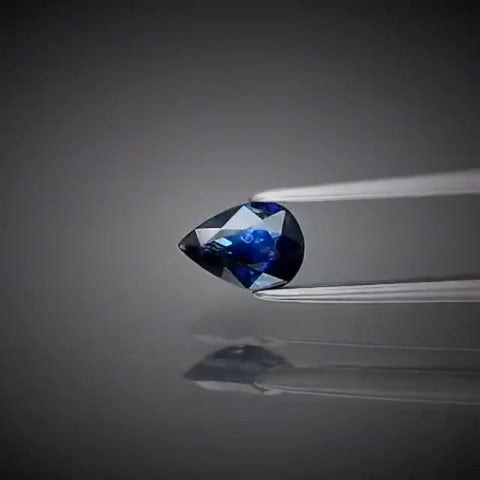 0.63ct Pear Cut Blue Sapphire - Premium Jewelry from Dazzling Delights - Just $83.95! Shop now at Dazzling Delights