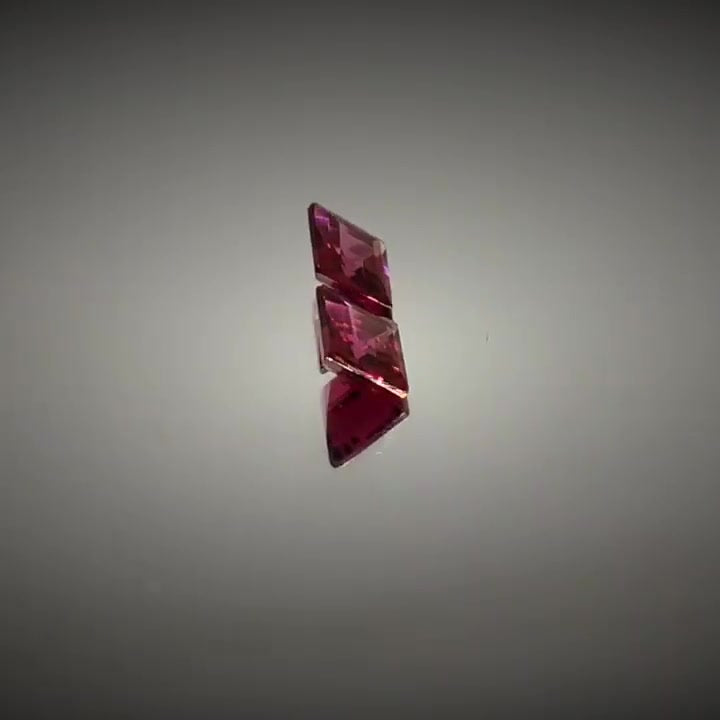 0.80ct Square Cut Pinkish Purple Rhodolite Garnet Pair - Premium Jewelry from Dazzling Delights - Just $28.95! Shop now at Dazzling Delights