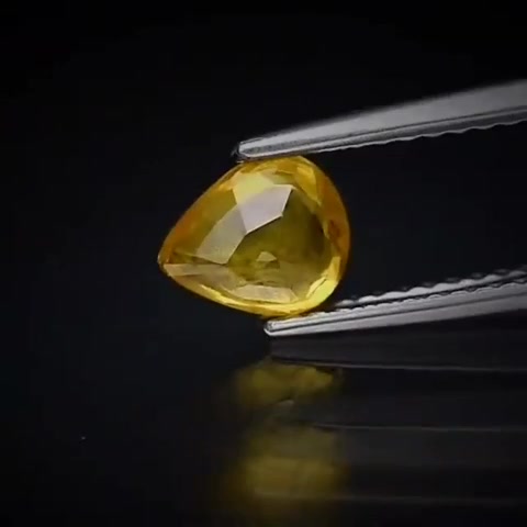 0.96ct Pear Cut Orangy Yellow Sapphire - Premium Jewelry from Dazzling Delights - Just $31.95! Shop now at Dazzling Delights