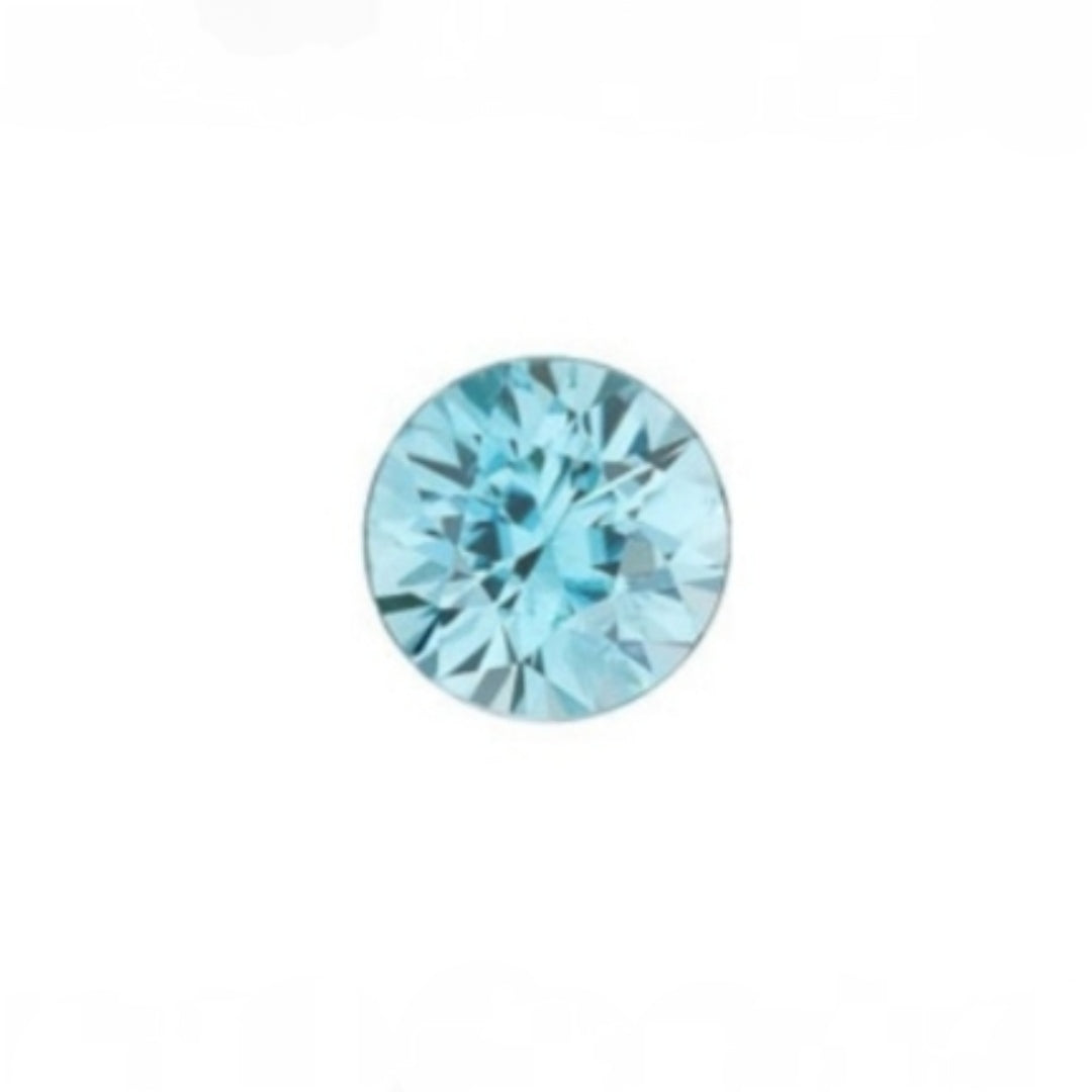 1.23ct Round Cut Seafoam Blue Zircon - Premium Jewelry from Dazzling Delights - Just $31.95! Shop now at Dazzling Delights