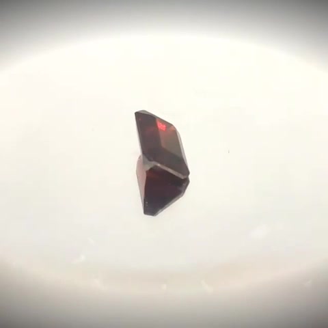 1.24ct Emerald Cut Deep Vivid Blood Red Garnet - Premium Jewelry from Dazzling Delights - Just $74.95! Shop now at Dazzling Delights