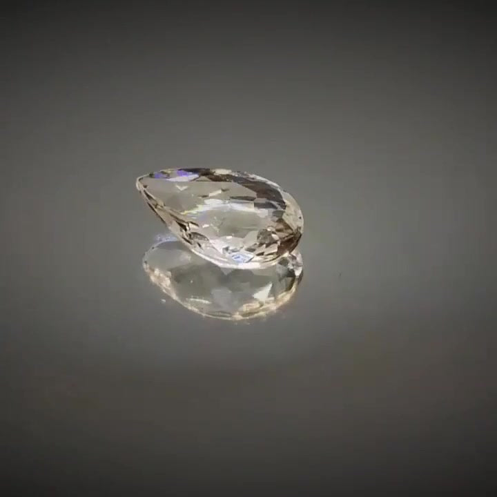 1.36ct Pear Cut Peach Pink Morganite - Premium Jewelry from Dazzling Delights - Just $51.95! Shop now at Dazzling Delights