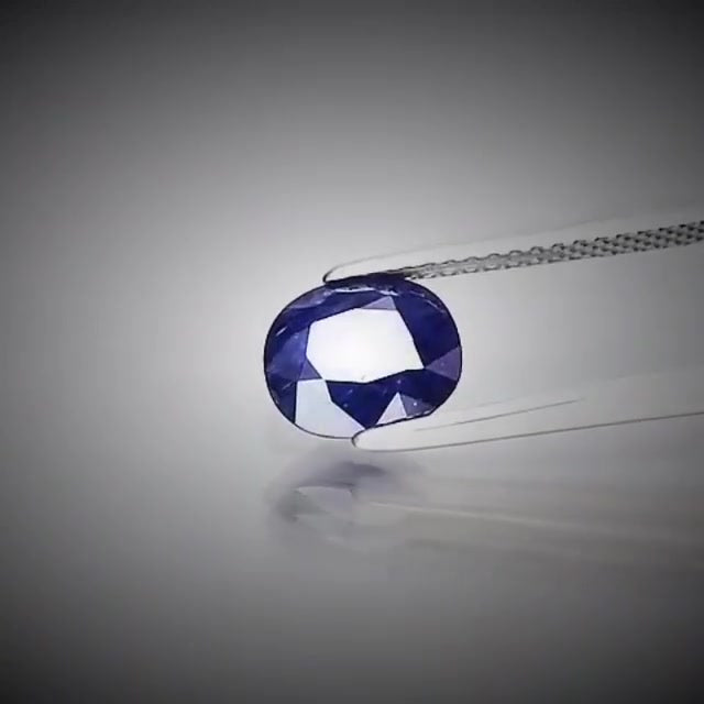 1.65ct Oval Cut Deep Blue Sapphire - Premium Jewelry from Dazzling Delights - Just $51.95! Shop now at Dazzling Delights