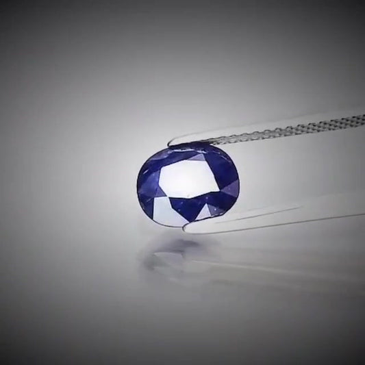 1.65ct Oval Cut Deep Blue Sapphire - Premium Jewelry from Dazzling Delights - Just $51.95! Shop now at Dazzling Delights