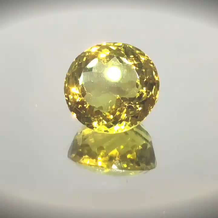 10.20ct Round Cut Vivid Lemon Quartz - Premium Jewelry from Dazzling Delights - Just $74.95! Shop now at Dazzling Delights